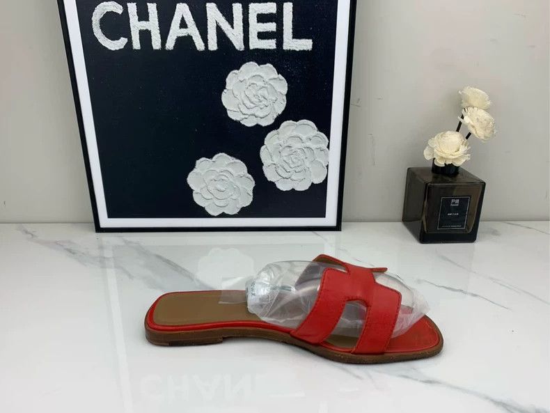 Hermes Hermes Red H Slides Size 35.5 Size US 8 / EU 41 - 5 Thumbnail