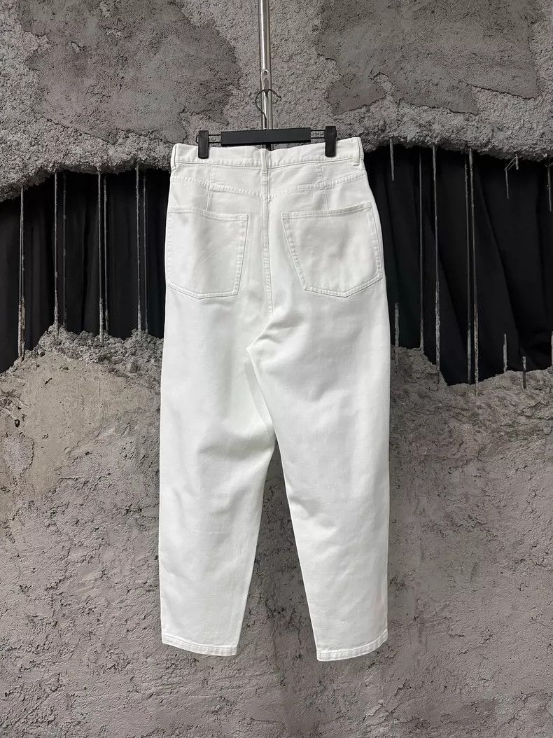 Hed Mayner Hed Mayner White Denim Pants Size US 44 / EU 60 - 2 Thumbnail