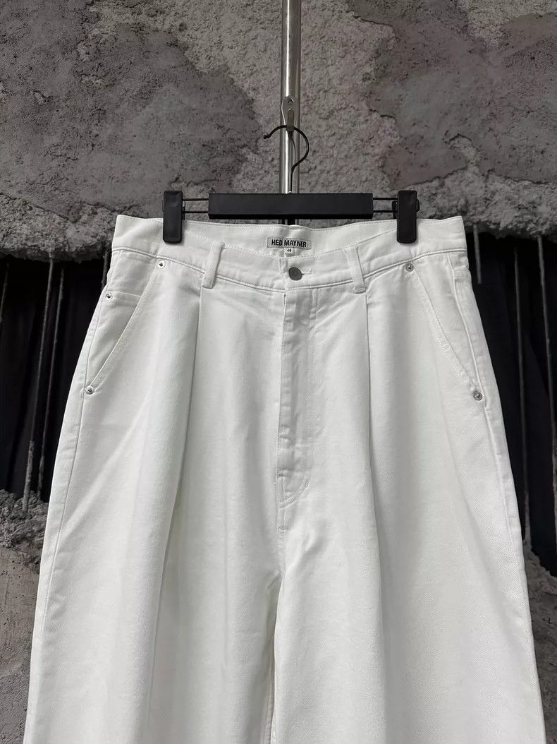 Hed Mayner Hed Mayner White Denim Pants Size US 44 / EU 60 - 3 Thumbnail