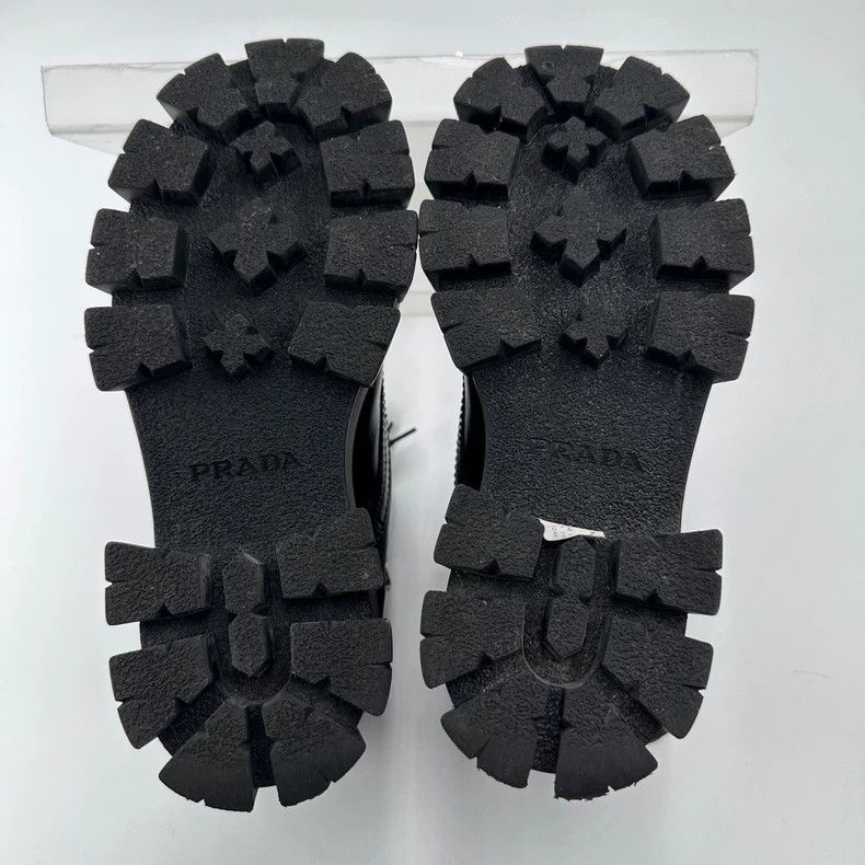Prada Prada Monolith Black Chunky Ankle Boots Size US 10 / IT 40 - 4 Thumbnail