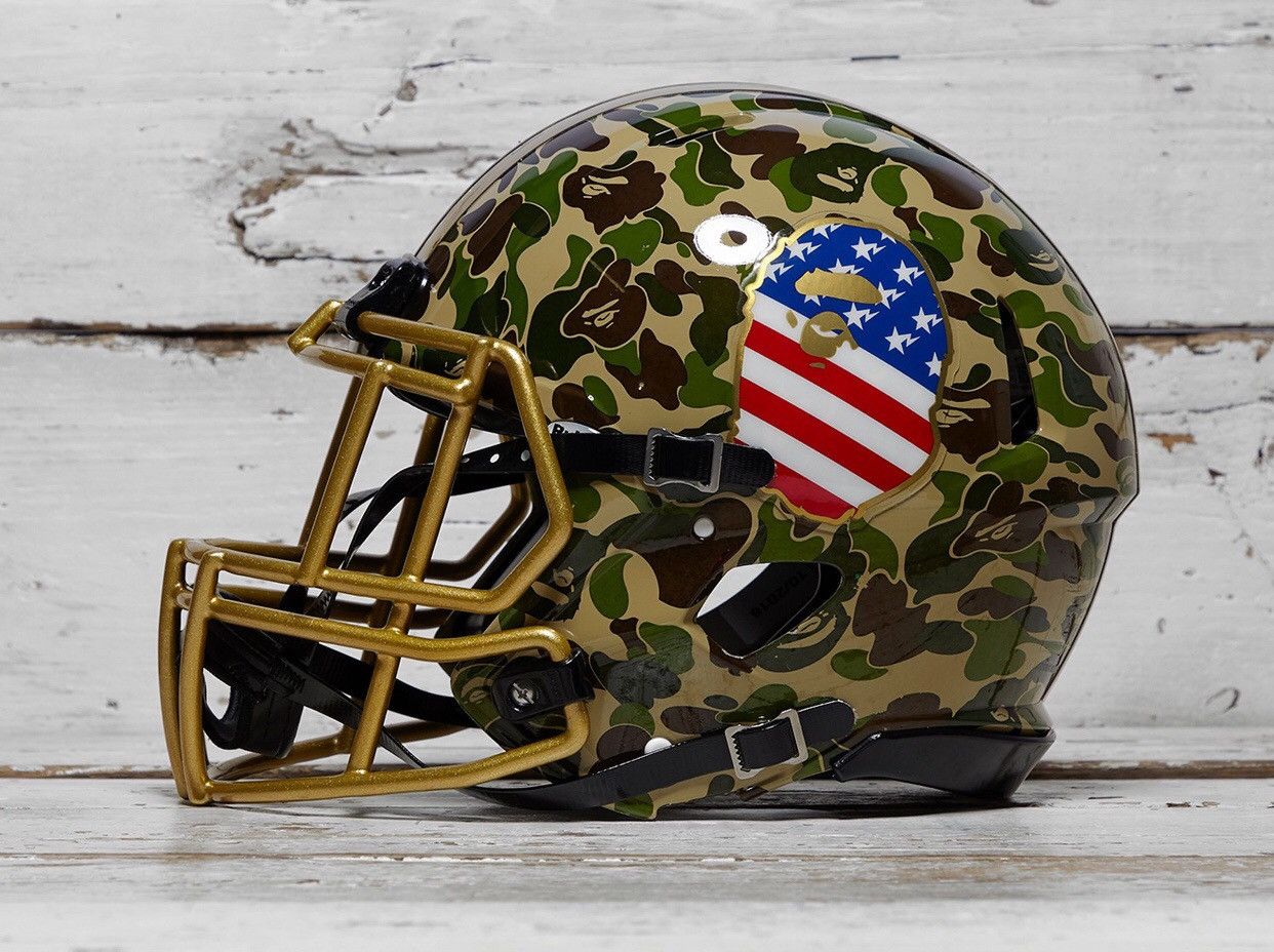 Adidas Bape Bape X Adidas Football Helmet Grailed