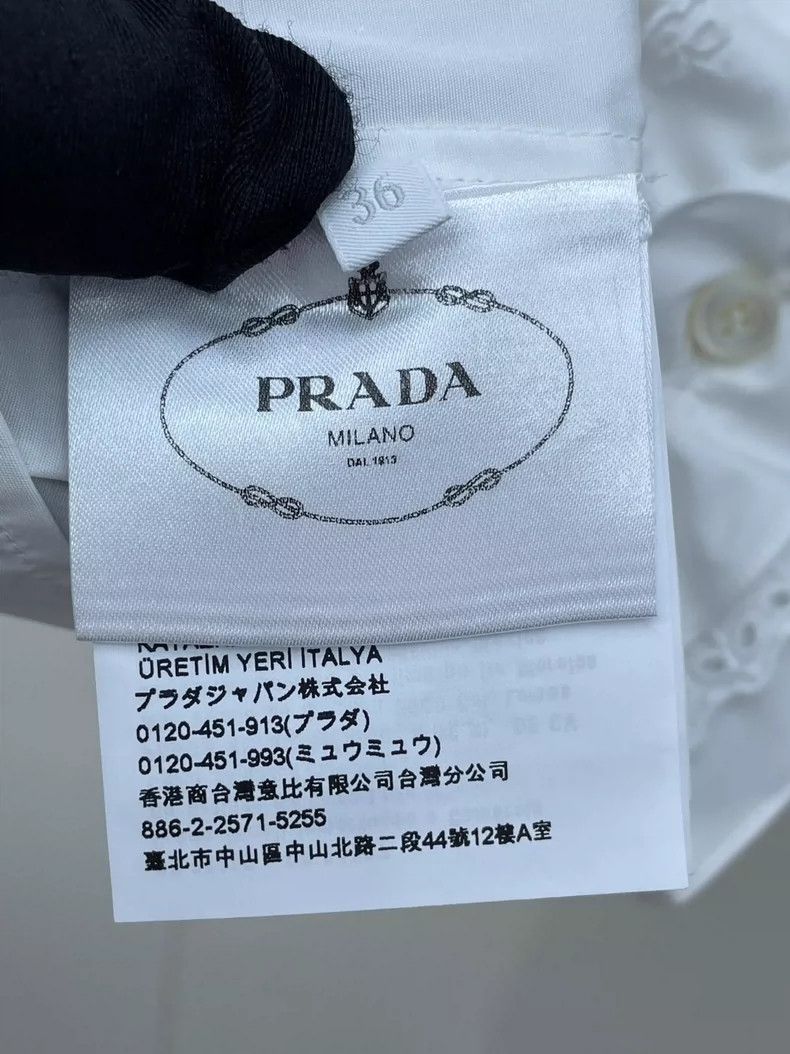 Prada Prada Ruffled Floral Blouse Shirt-dmc Size US S / EU 44-46 / 1 - 6 Thumbnail