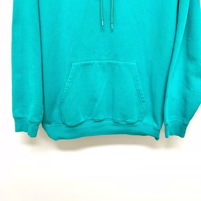 Balenciaga Balenciaga Turquoise Logo Hoodie Size S-dmc Size US S / EU 44-46 / 1 - 4 Thumbnail