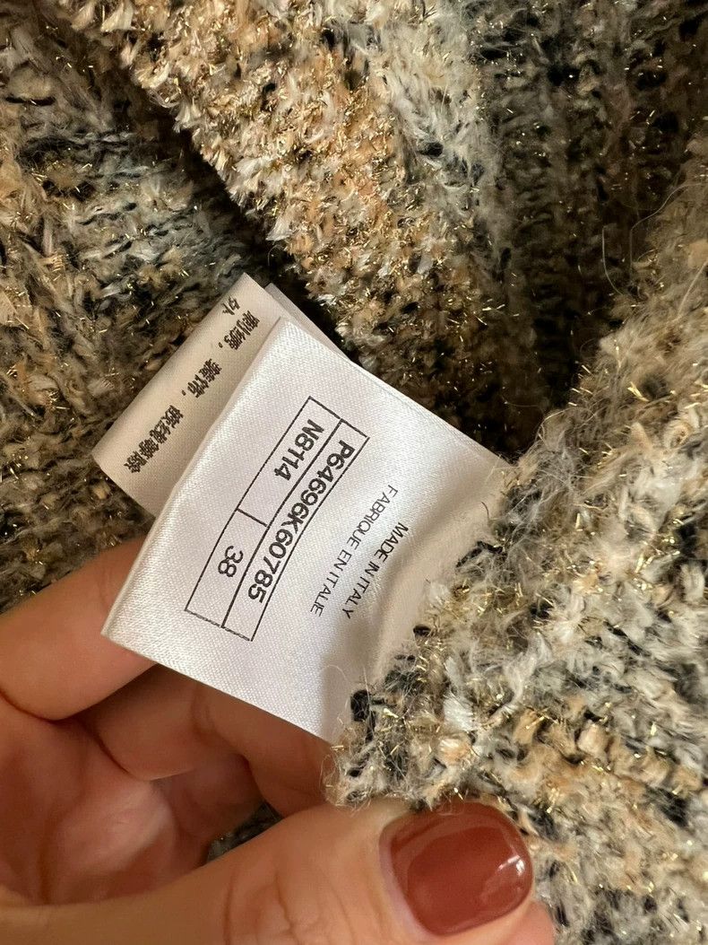 Chanel CHANEL Gold Knit Outerwear Jacket 2020-dmc Size US M / EU 48-50 / 2 - 5 Thumbnail