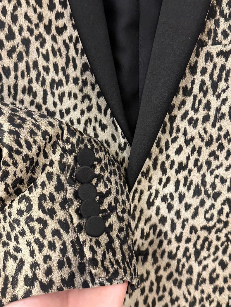 Saint Laurent Paris Saint Laurent Leopard Print Women's Blazer Size US S / EU 44-46 / 1 - 3 Thumbnail