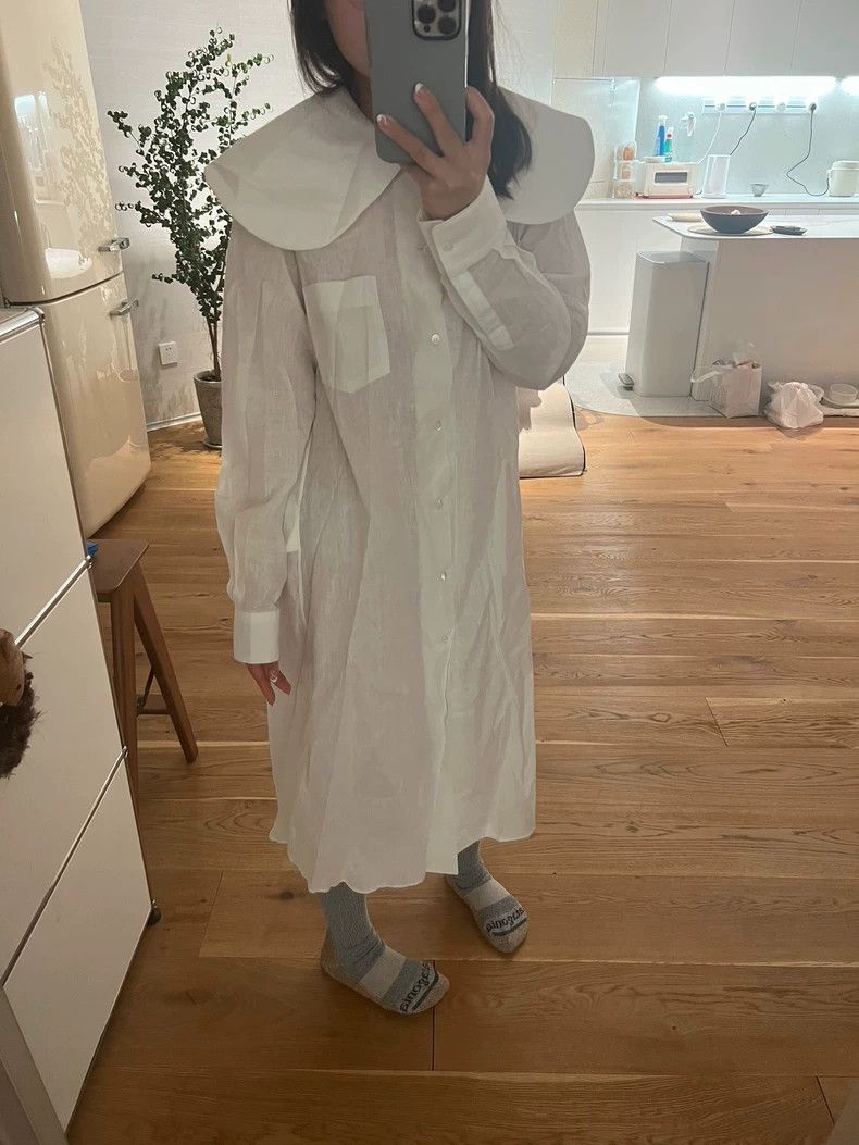 Comme des Garcons Comme des Garçons White Long Dress M Size Size US M / EU 48-50 / 2 - 5 Thumbnail