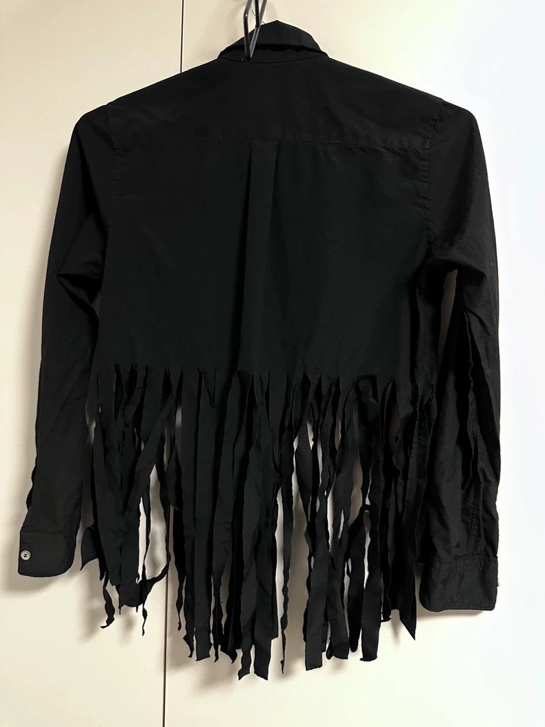 Comme des Garcons CDG Fringe Black Button-Up Top XS Size Size US XS / EU 42 / 0 - 2 Thumbnail
