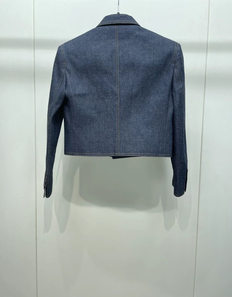 Saint Laurent Paris Short Denim Jacket with Pockets Size US XS / EU 42 / 0 - 2 Thumbnail