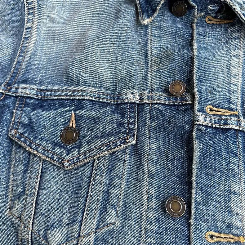 Saint Laurent Paris Saint Laurent Limited Shark Denim Jacket S Size Size US S / EU 44-46 / 1 - 3 Thumbnail