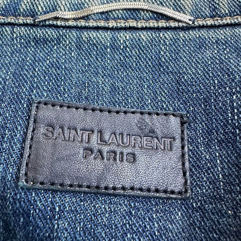 Saint Laurent Paris Saint Laurent Limited Shark Denim Jacket S Size Size US S / EU 44-46 / 1 - 4 Thumbnail