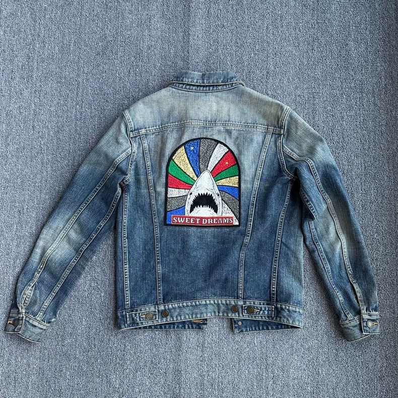 Saint Laurent Paris Saint Laurent Limited Shark Denim Jacket S Size Size US S / EU 44-46 / 1 - 2 Thumbnail