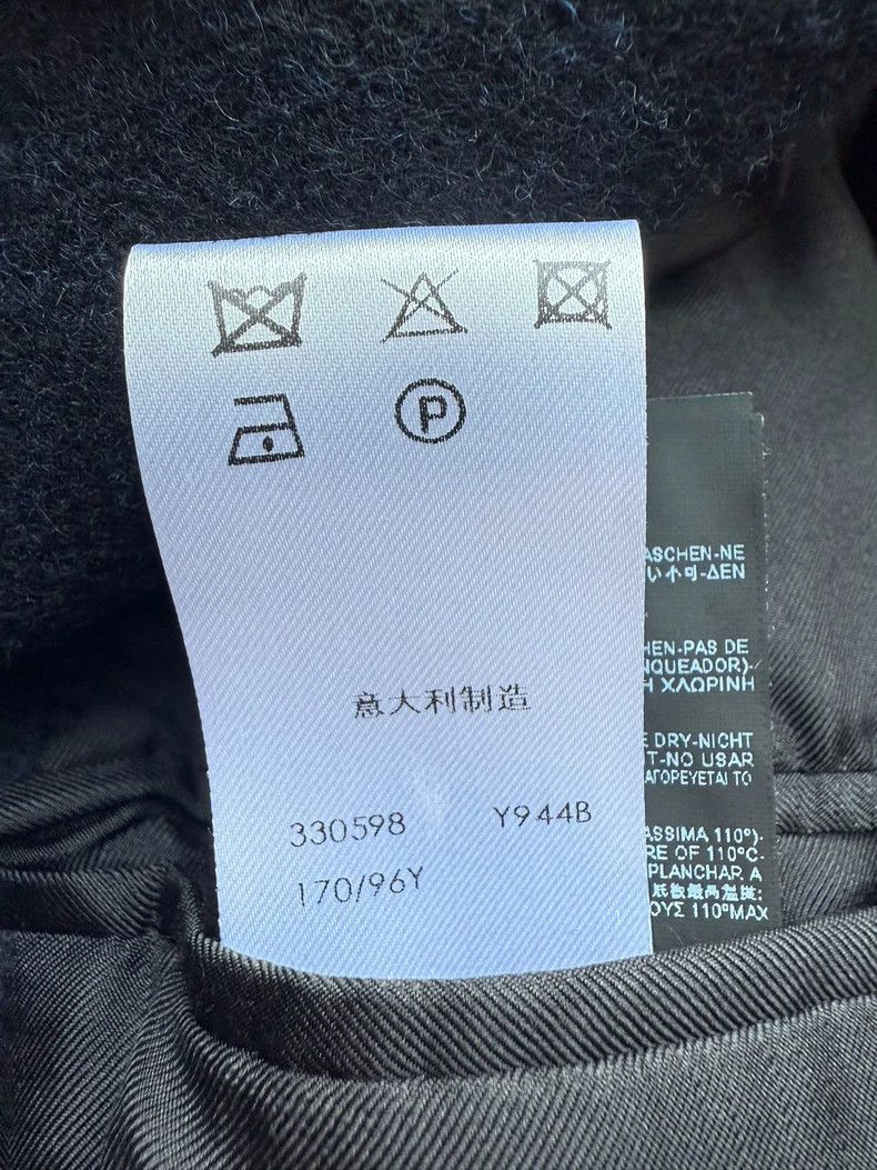 Saint Laurent Paris Saint Laurent Navy Double-Breasted Coat Size US L / EU 52-54 / 3 - 5 Thumbnail