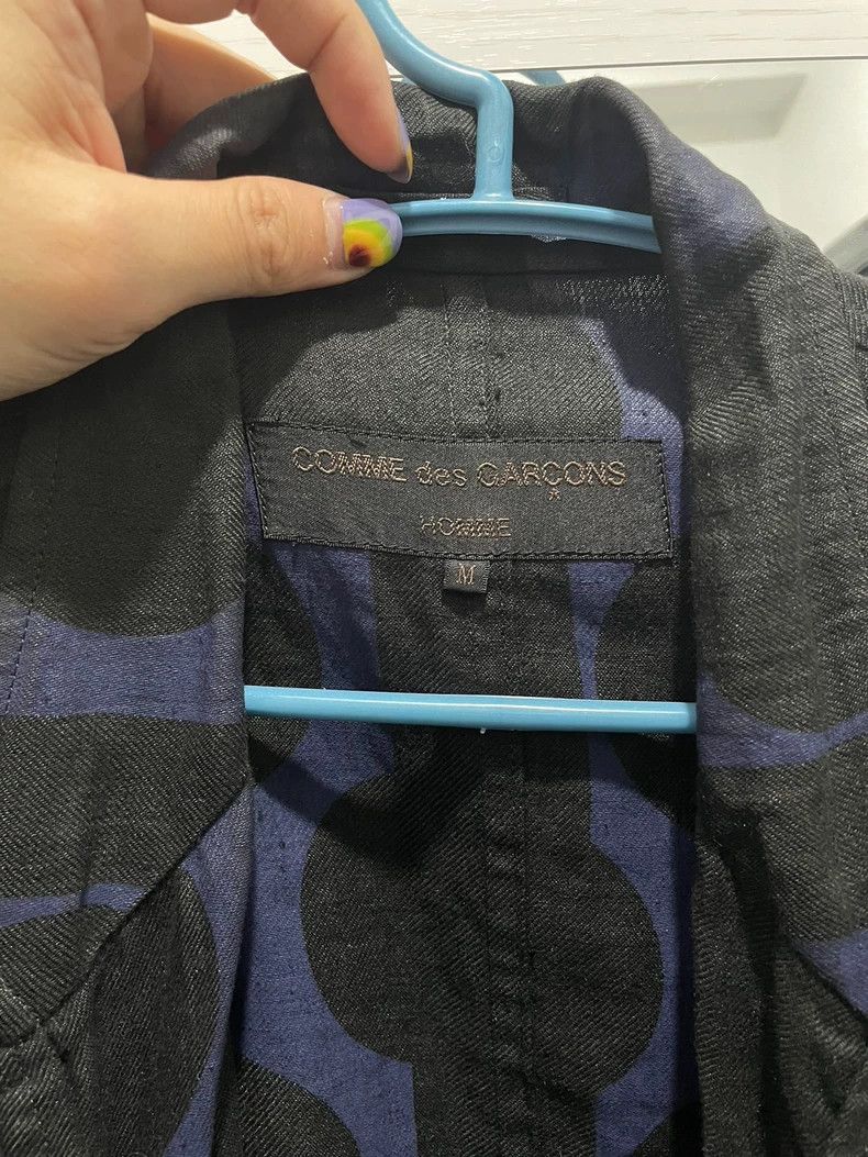 Comme des Garcons Comme des Garçons Black Blazer with Blue Details Size US M / EU 48-50 / 2 - 5 Thumbnail