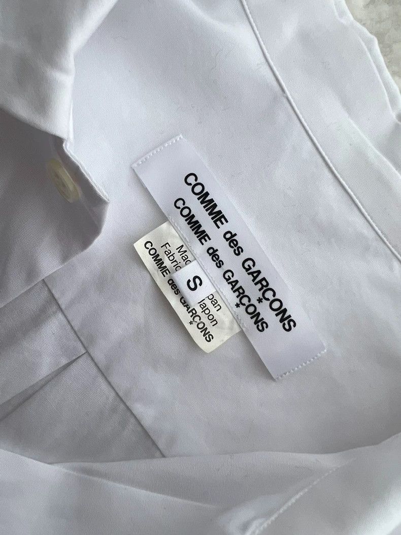Comme des Garcons White Long Sleeve Layered Tail Shirt Size US S / EU 44-46 / 1 - 4 Thumbnail