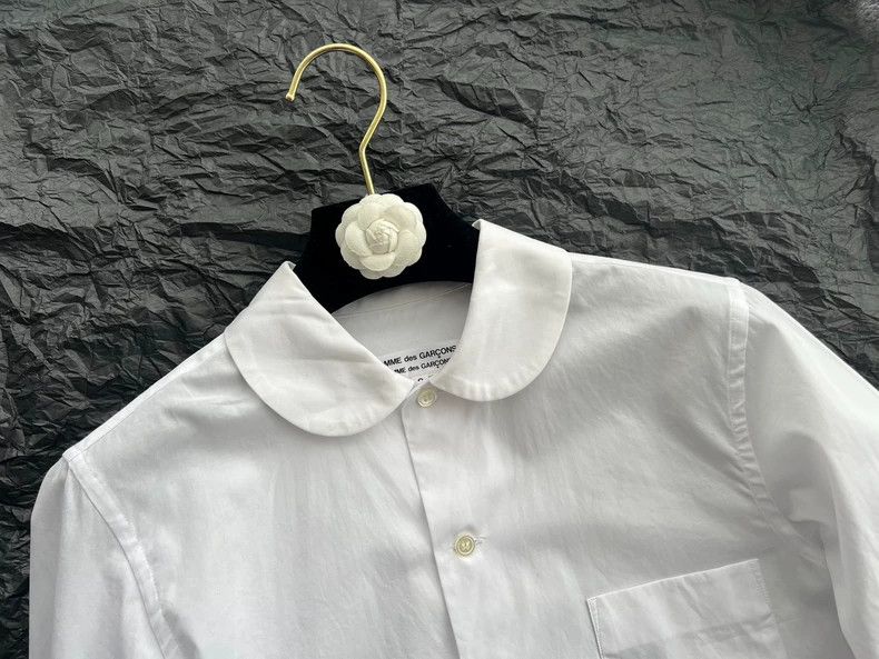Comme des Garcons White Long Sleeve Layered Tail Shirt Size US S / EU 44-46 / 1 - 3 Thumbnail