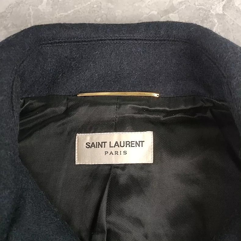 Saint Laurent Paris Saint Laurent Navy Short Sleeve Top Size US S / EU 44-46 / 1 - 4 Thumbnail