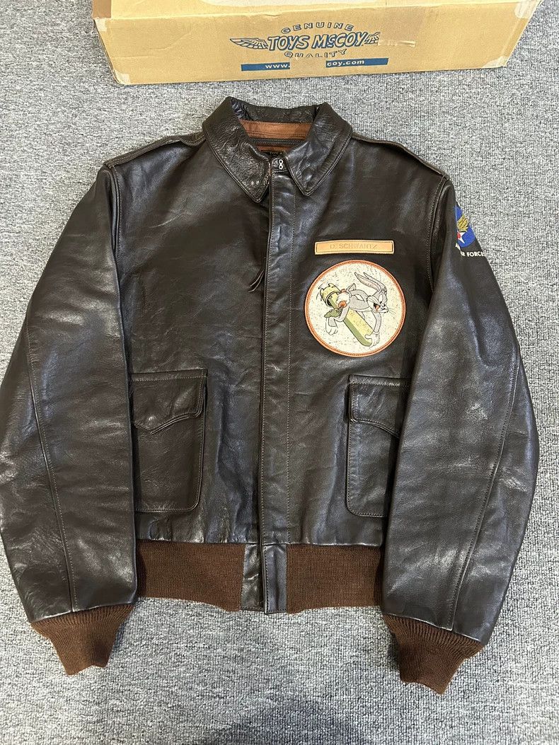 The Real McCoy's Toys McCoy A2 Leather Jacket with Artwork Size US M / EU 48-50 / 2 - 3 Thumbnail
