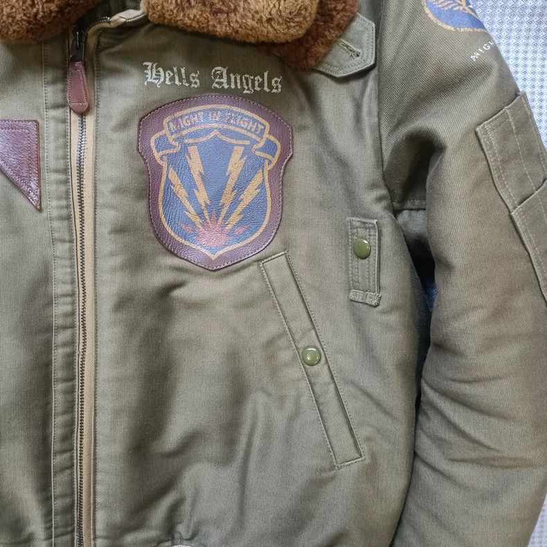The Real McCoy's McCoy B15 Flight Jacket with Fur Collar Size US M / EU 48-50 / 2 - 2 Thumbnail