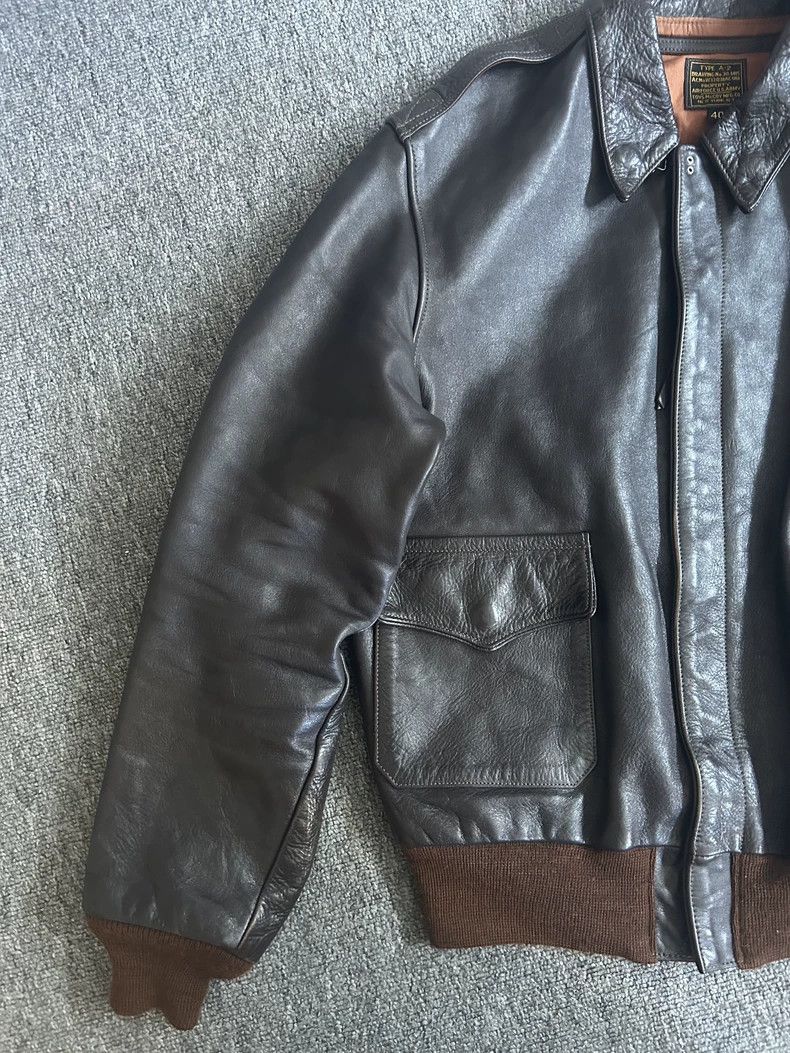 The Real McCoy's Toys McCoy A2 Leather Jacket Size 40 Size US M / EU 48-50 / 2 - 4 Thumbnail