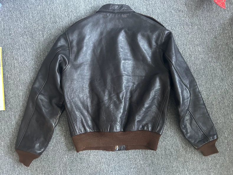 The Real McCoy's Toys McCoy A2 Leather Jacket Size 40 Size US M / EU 48-50 / 2 - 2 Thumbnail