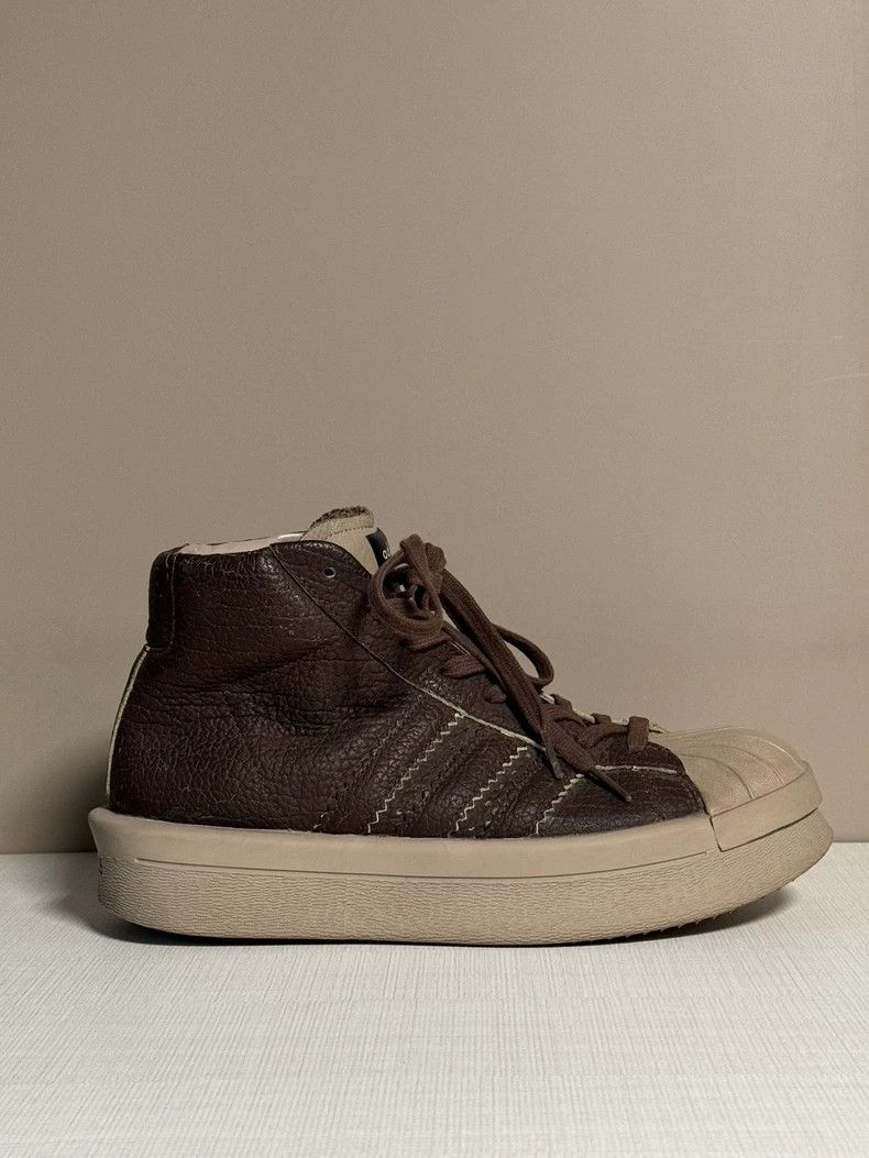 Rick Owens Rick Owens Adidas Shell Toe Thick Sole Shoes Size US 8.5 / EU 41-42 - 5 Thumbnail