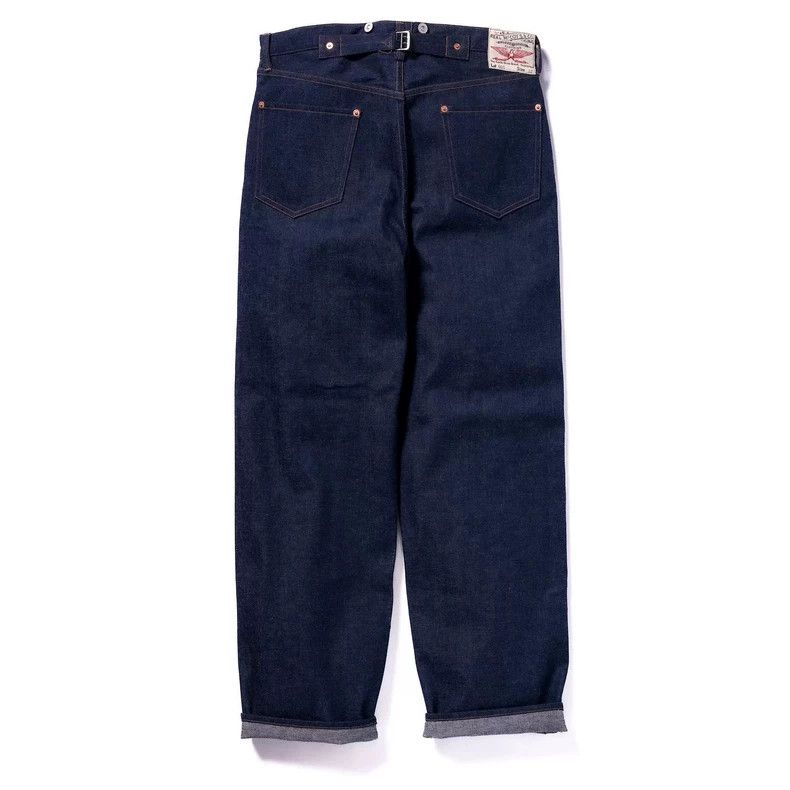 The Real McCoy's The Real McCoy's Natural Dye Wide Leg Denim Pants Size US 31 - 4 Thumbnail