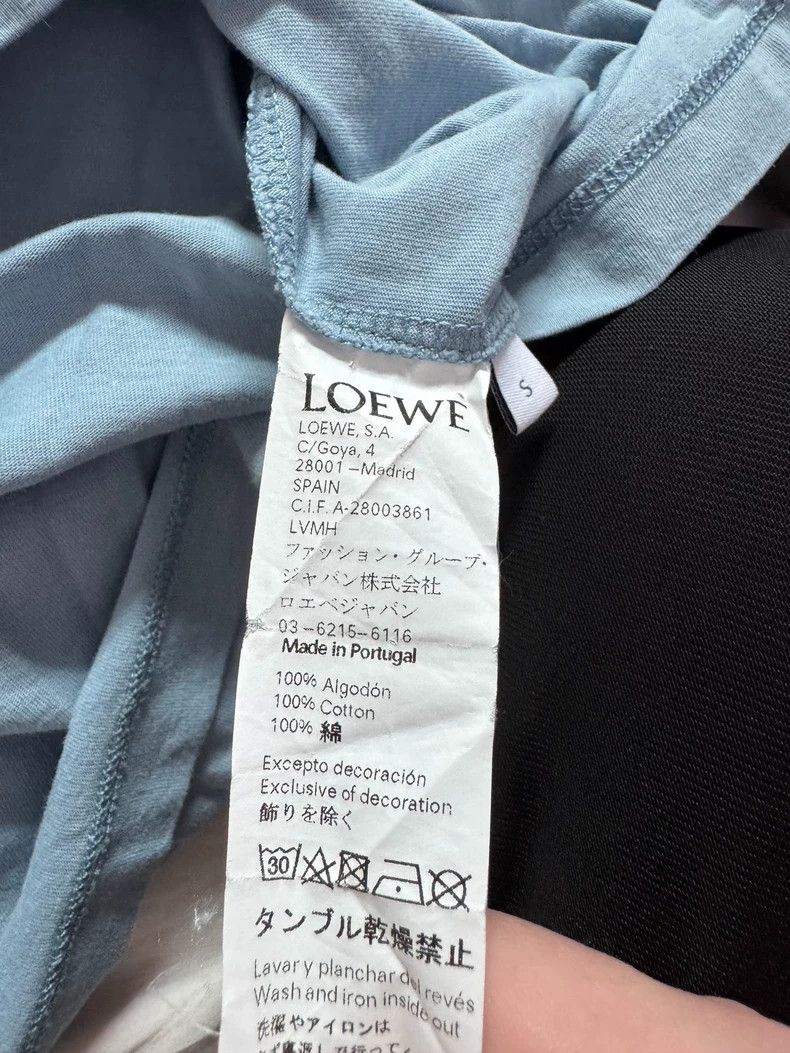 Loewe Loewe Logo T-Shirt in Light Blue Color Size US S / EU 44-46 / 1 - 4 Thumbnail