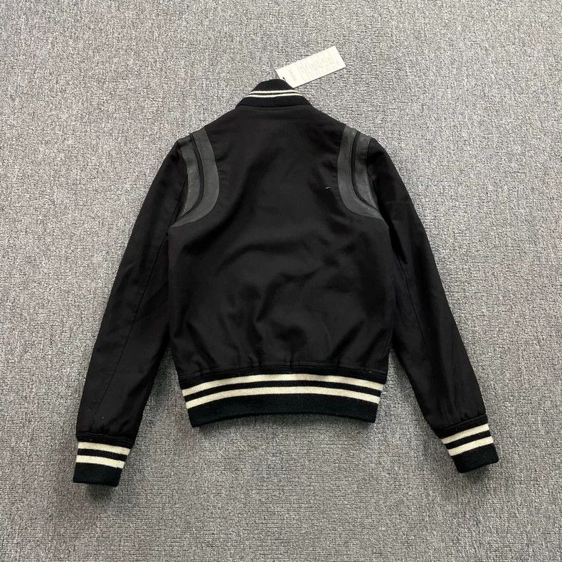 Saint Laurent Paris Saint Laurent Black and White Baseball Jacket Size US S / EU 44-46 / 1 - 2 Thumbnail