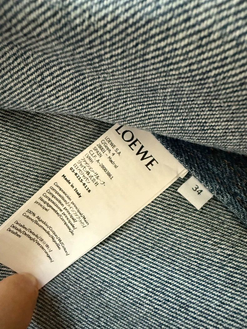 Loewe LOEWE Logo Front Long Back Denim Jacket Size US S / EU 44-46 / 1 - 5 Thumbnail