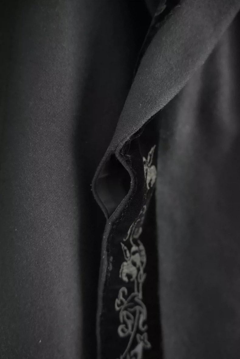 Yohji Yamamoto Yohji Yamamoto Black Velvet Floral Blazer Size US M / EU 48-50 / 2 - 6 Thumbnail