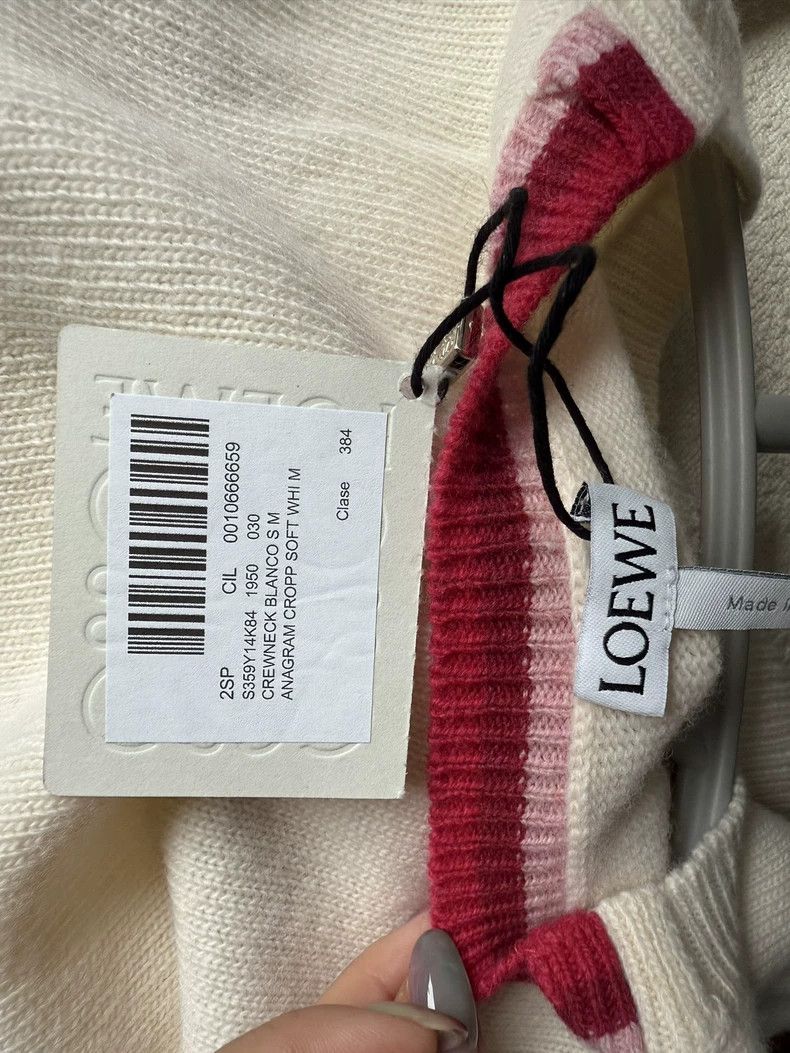 Loewe Loewe Ivory Knit Sweater with Anagram Logo Size US M / EU 48-50 / 2 - 3 Thumbnail