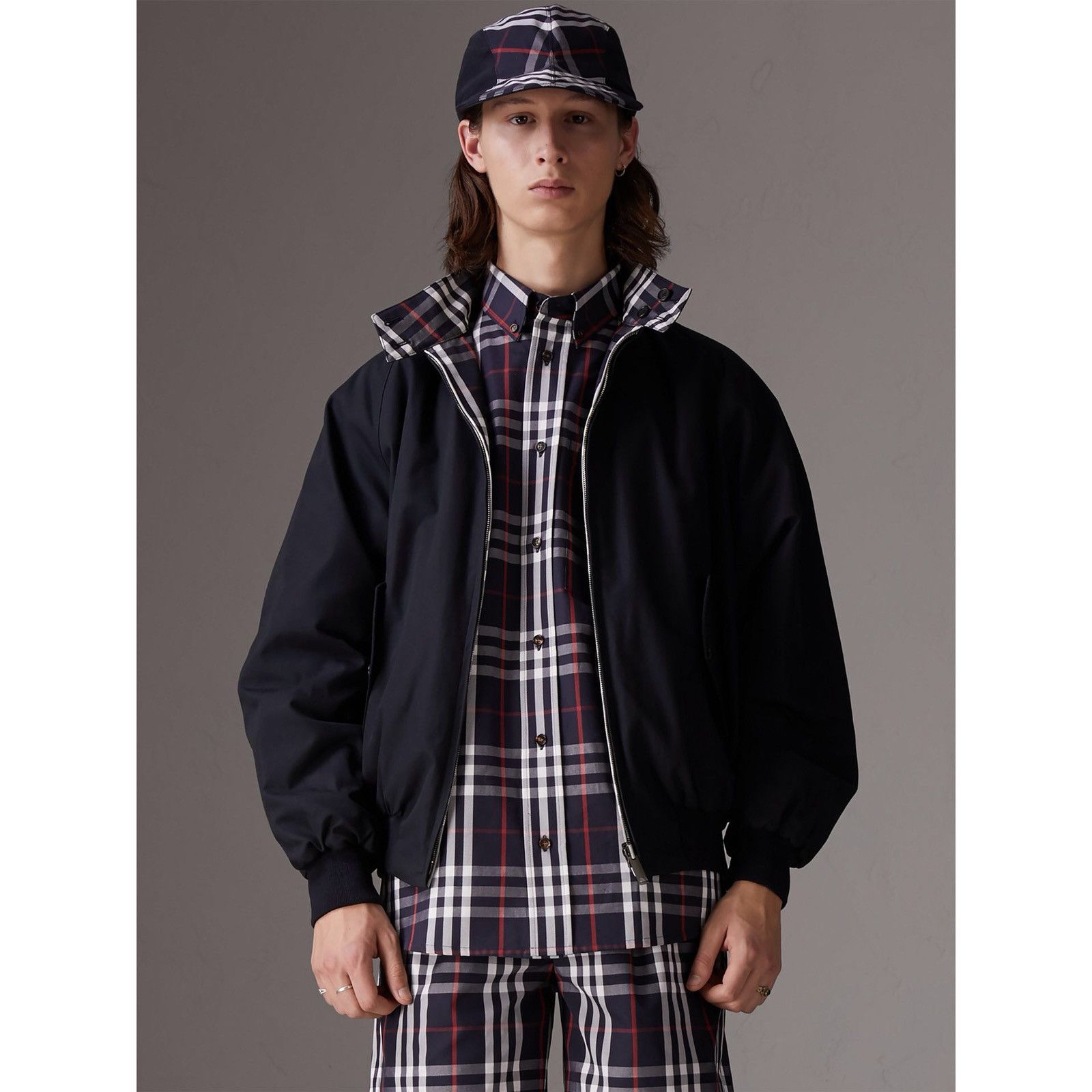 Burberry Gosha Rubchinskiy Burberry x Gosha Rubchinskiy Reversible Harrington Bomber Jacket Grailed