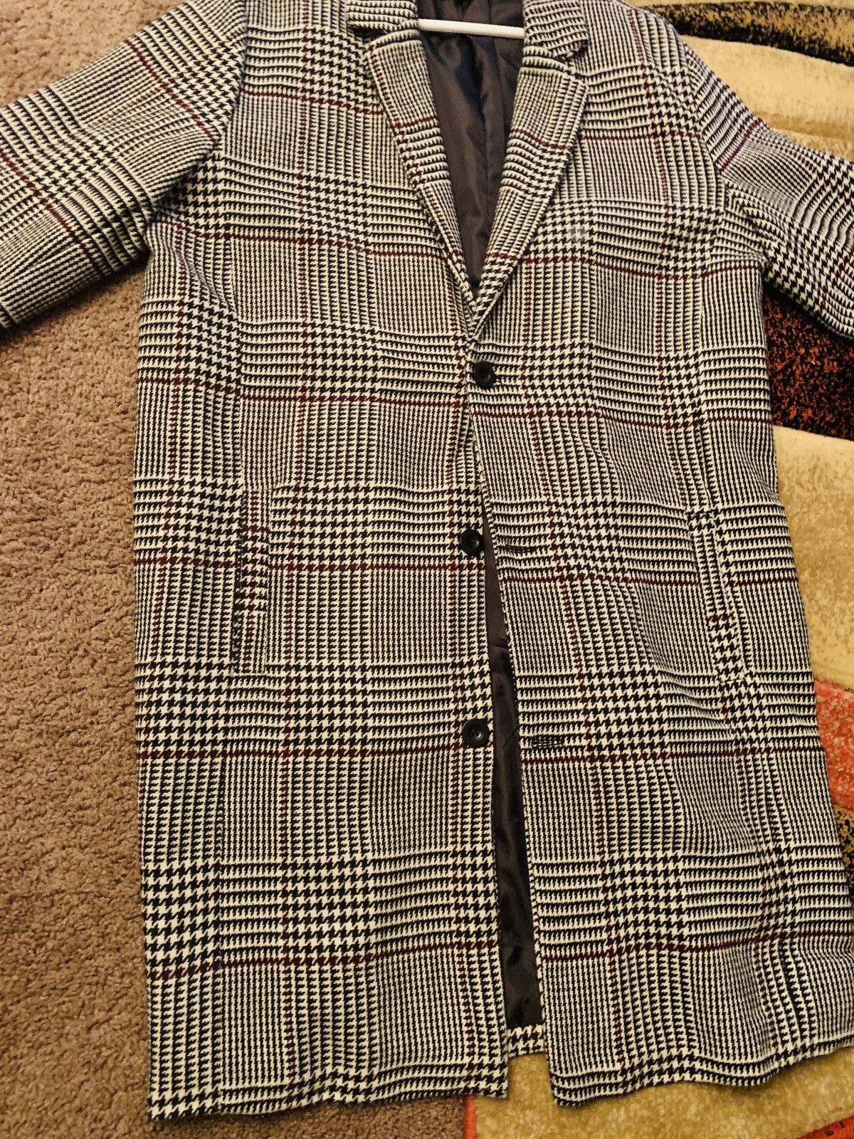 Pacsun Plaid Trench Coat Grailed
