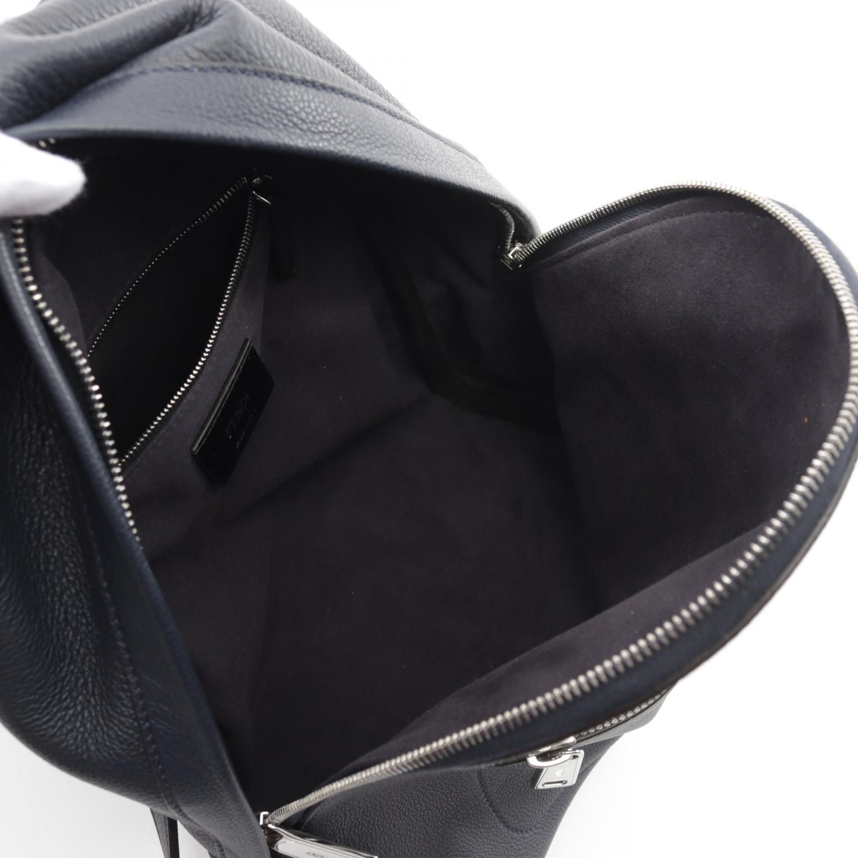 Fendi Fendi Fendi Kiodo Leather Backpack Leather Backpack 7VZ077 Size ONE SIZE - 3 Thumbnail