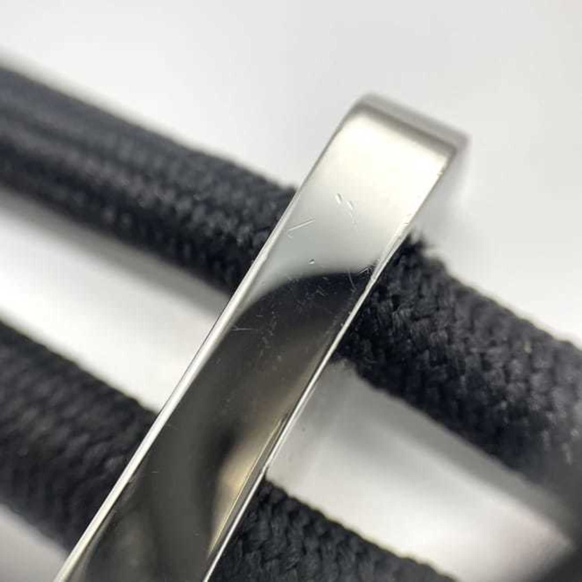 Gucci Gucci Wire Belt ec-23105 Black 83cm Polyester Metal GUCCI Waist Buckle Double Fashion Size ONE SIZE - 10 Thumbnail