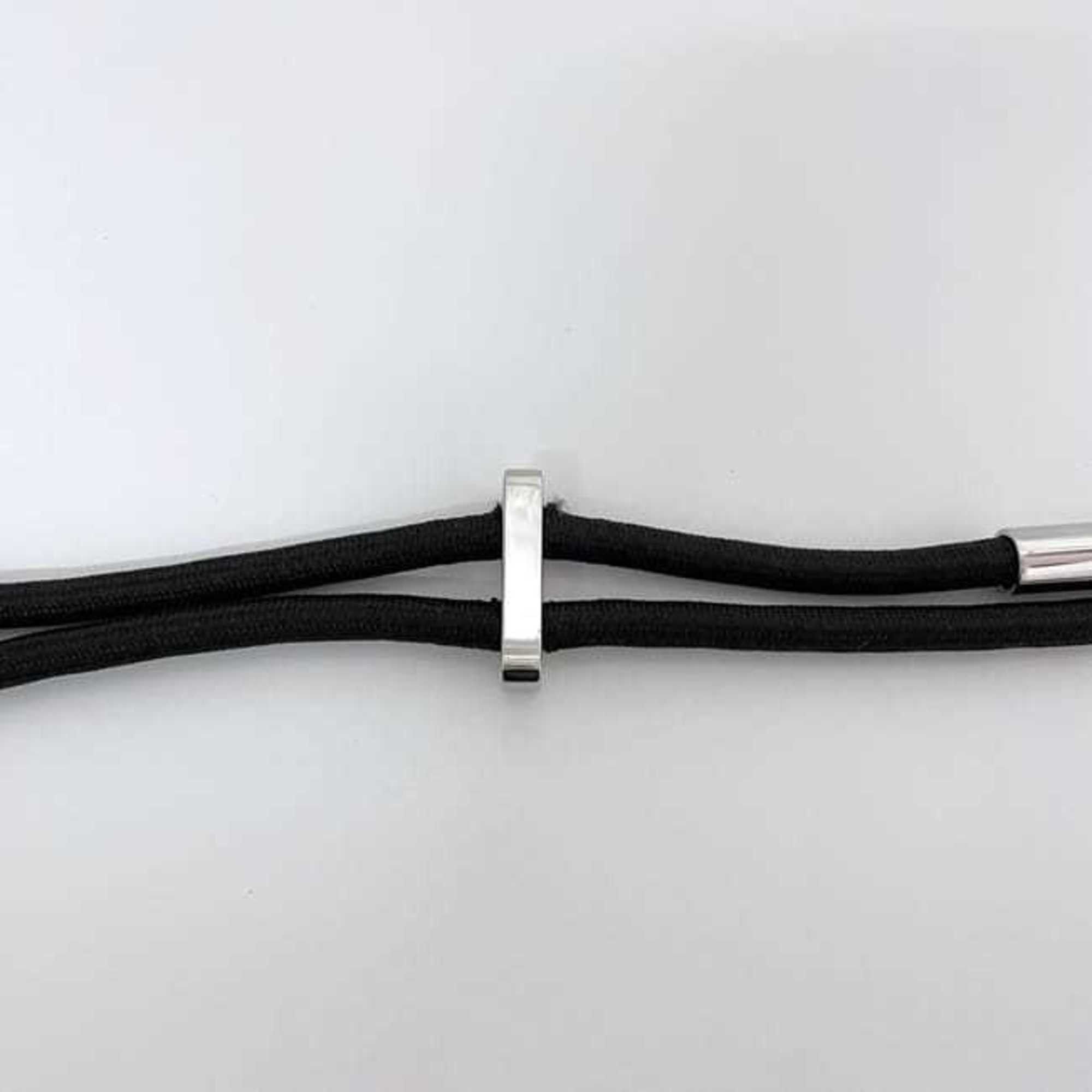 Gucci Gucci Wire Belt ec-23105 Black 83cm Polyester Metal GUCCI Waist Buckle Double Fashion Size ONE SIZE - 9 Thumbnail