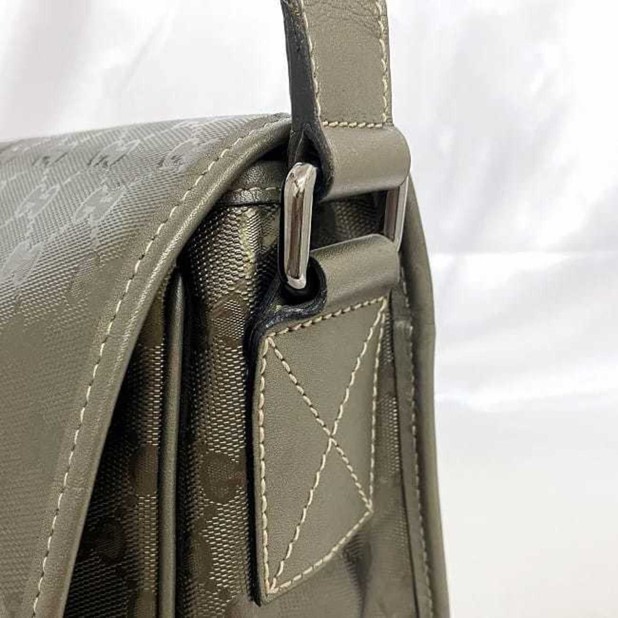 Gucci Gucci Shoulder Bag f-23197 Khaki Green Imprime 201732 Coated Leather 520981 GUCCI GG Crossbody Flap Metallic Men's Women's Size ONE SIZE - 6 Thumbnail