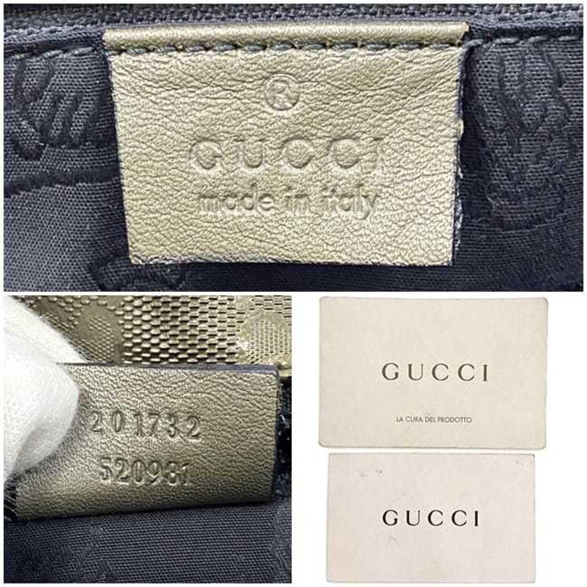 Gucci Gucci Shoulder Bag f-23197 Khaki Green Imprime 201732 Coated Leather 520981 GUCCI GG Crossbody Flap Metallic Men's Women's Size ONE SIZE - 10 Thumbnail