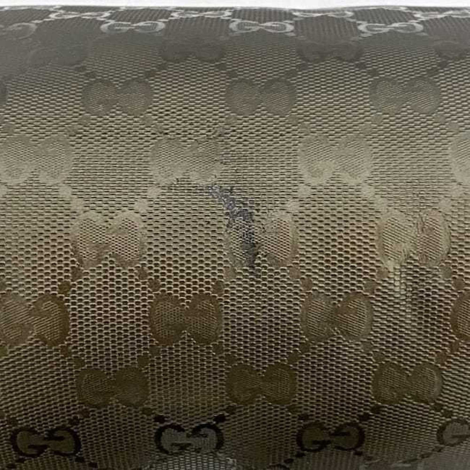 Gucci Gucci Shoulder Bag f-23197 Khaki Green Imprime 201732 Coated Leather 520981 GUCCI GG Crossbody Flap Metallic Men's Women's Size ONE SIZE - 8 Thumbnail