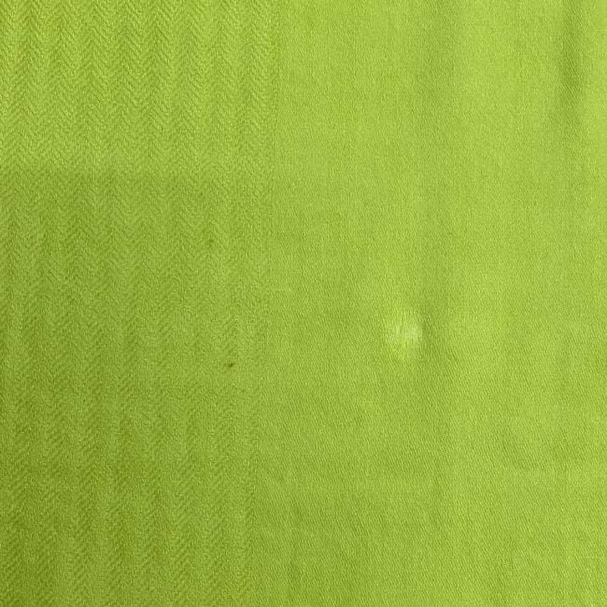 Hermes Hermes scarf ec-23213 light green 80% cashmere 20% wool HERMES yellow lap blanket men women Size ONE SIZE - 9 Thumbnail