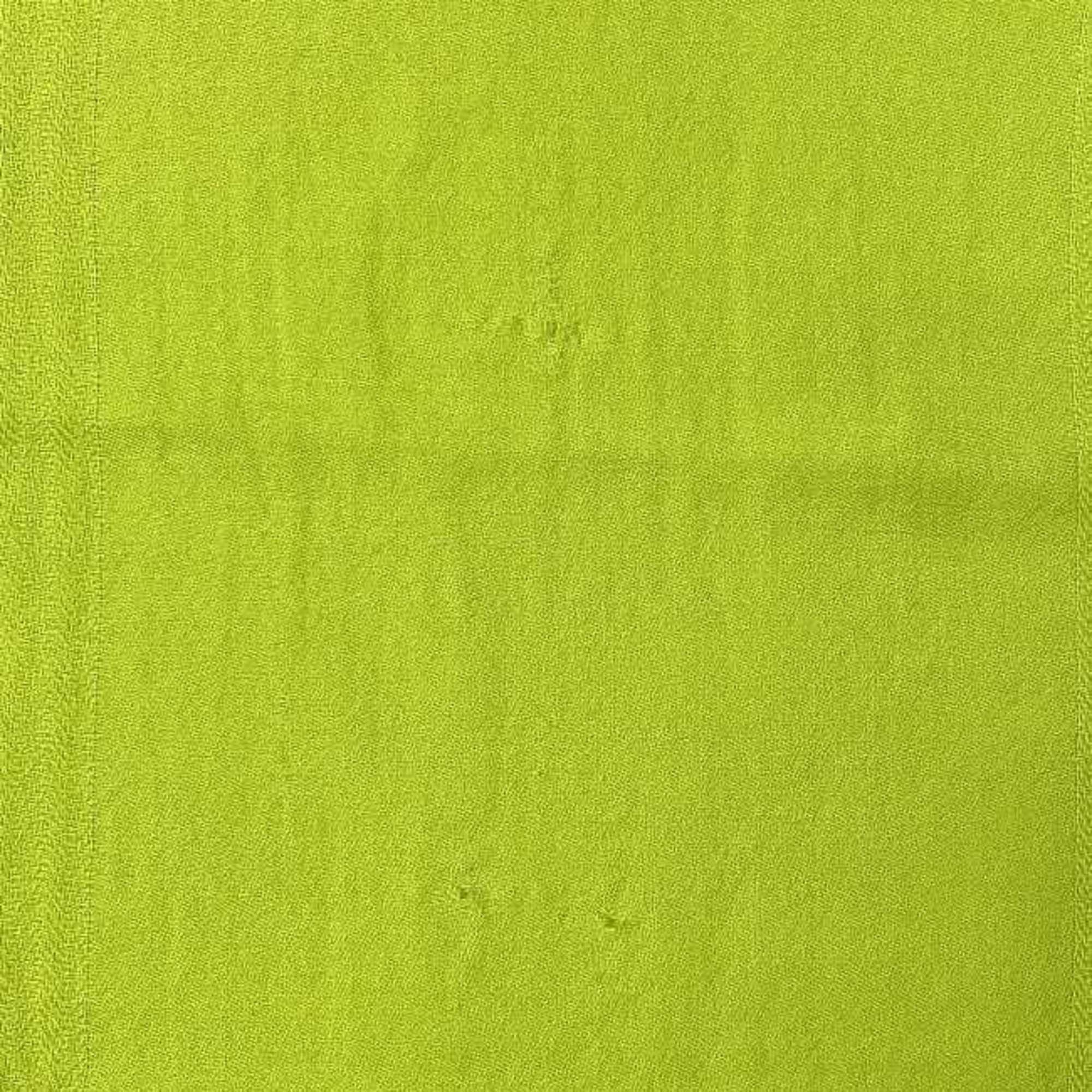 Hermes Hermes scarf ec-23213 light green 80% cashmere 20% wool HERMES yellow lap blanket men women Size ONE SIZE - 11 Thumbnail