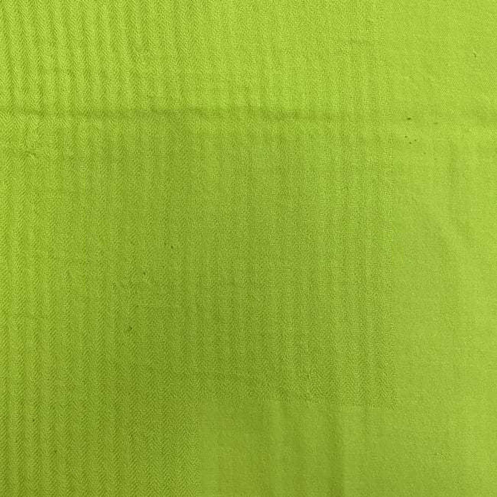 Hermes Hermes scarf ec-23213 light green 80% cashmere 20% wool HERMES yellow lap blanket men women Size ONE SIZE - 10 Thumbnail