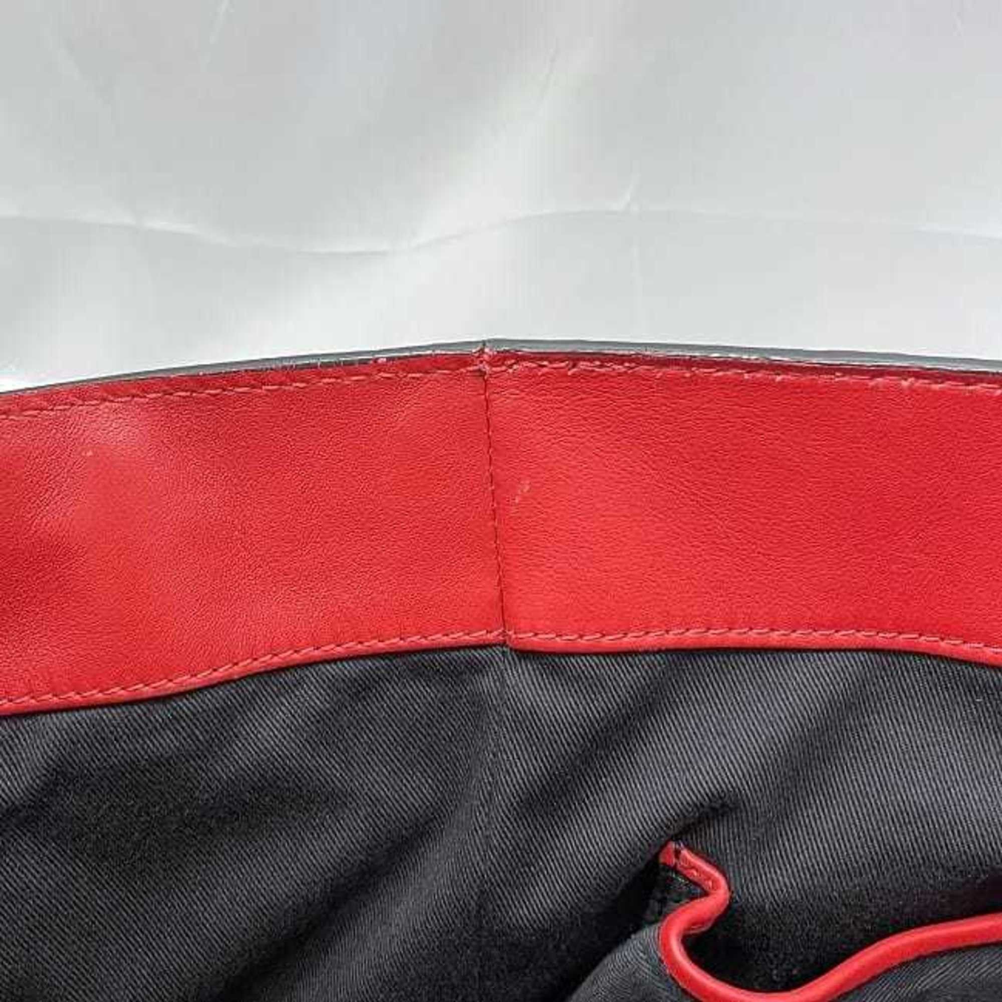 Christian Louboutin Christian Louboutin 2way tote bag f-23243 black red leather shoulder a4 grain men women genuine crossbody Size ONE SIZE - 9 Thumbnail
