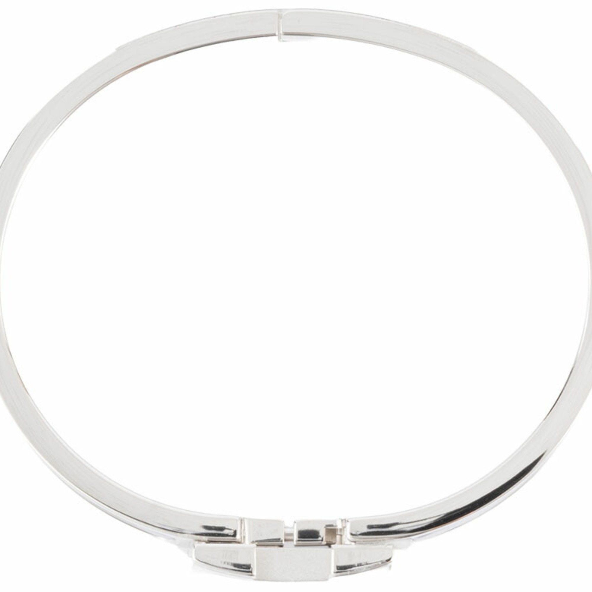 Hermes Hermes Enamel Bracelet Click H Bangle H700001 FP01PM Metal Black Silver Women's HERMES Size ONE SIZE - 8 Thumbnail