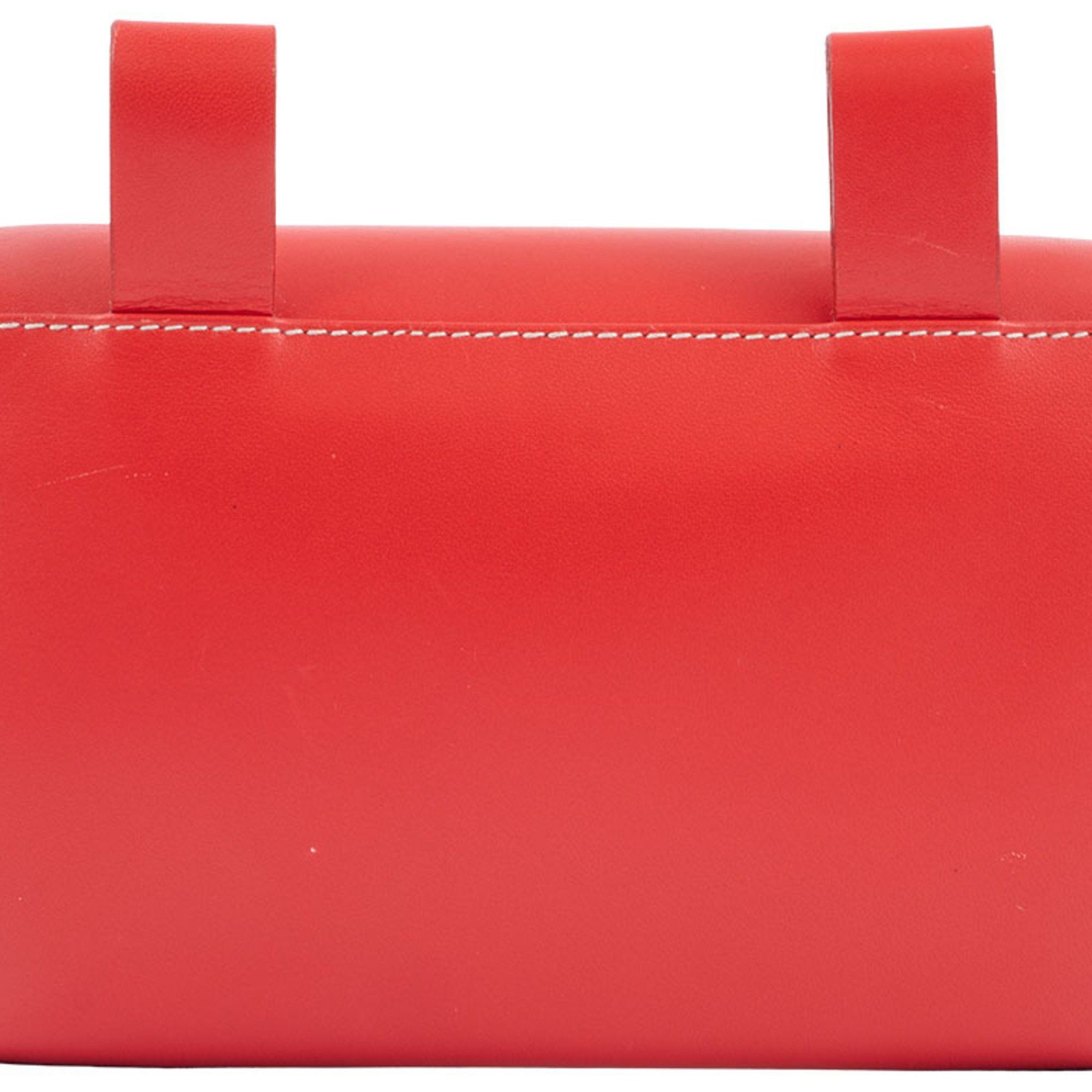 Salvatore Ferragamo Salvatore Ferragamo Gancini waist pouch, body bag, leather, red, for women Size ONE SIZE - 2 Thumbnail