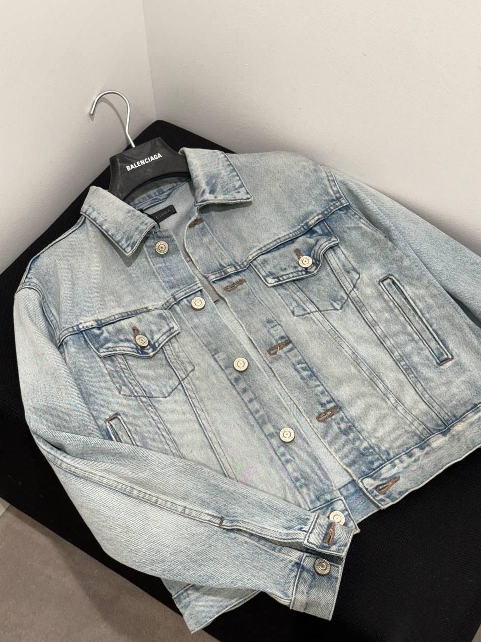 Balenciaga Balenciaga Unity Sports Denim Shrunk Jacket Size L / US 10 / IT 46 - 2 Thumbnail