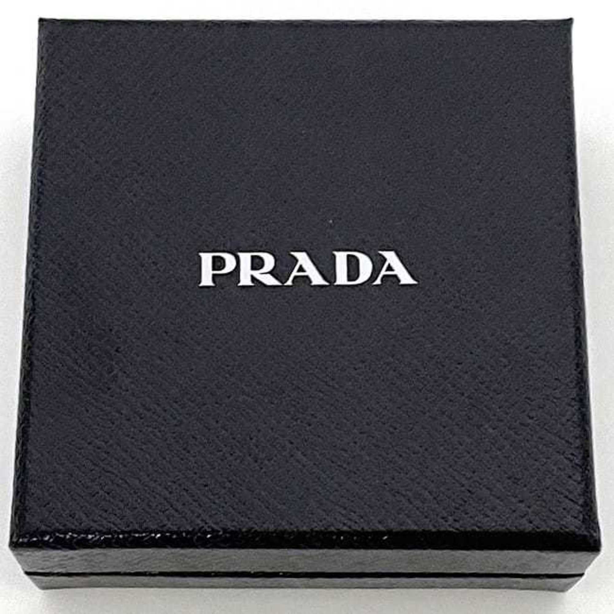 Prada Prada Hairpin f-23295 Red Silver 1IF051 Unused New Metal PRADA Hair Clip Triangle For Women Fittings Size ONE SIZE - 10 Thumbnail