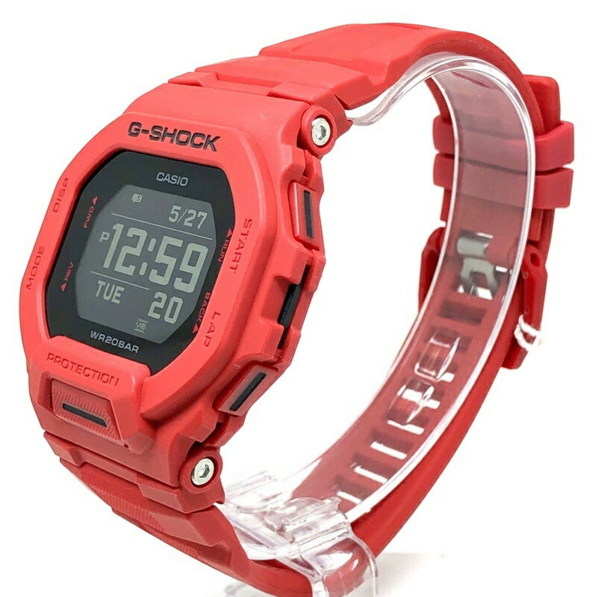 Casio G-SHOCK CASIO Watch GBD-200RD-4 G-SQUAD Smartwatch Acceleration sensor Equipped with Bluetooth communication function Mobile link Distance measurement LED backlight Red x black WEB exclusive Released in December 2021 Mikunigaoka store Size ONE SIZE - 3 Thumbnail