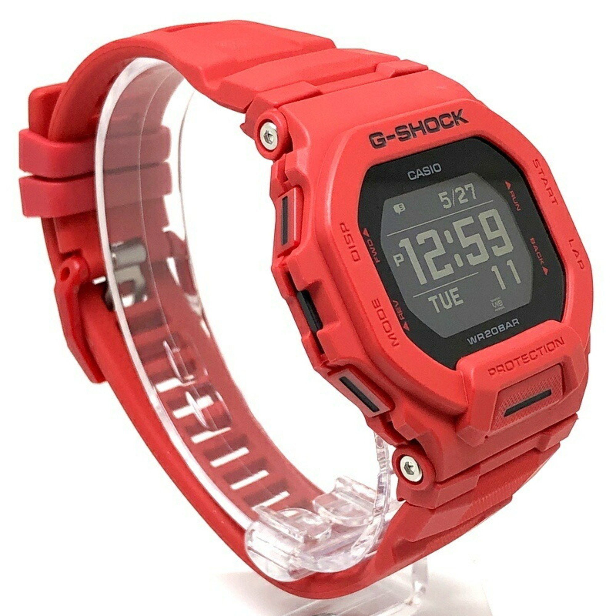 Casio G-SHOCK CASIO Watch GBD-200RD-4 G-SQUAD Smartwatch Acceleration sensor Equipped with Bluetooth communication function Mobile link Distance measurement LED backlight Red x black WEB exclusive Released in December 2021 Mikunigaoka store Size ONE SIZE - 2 Thumbnail