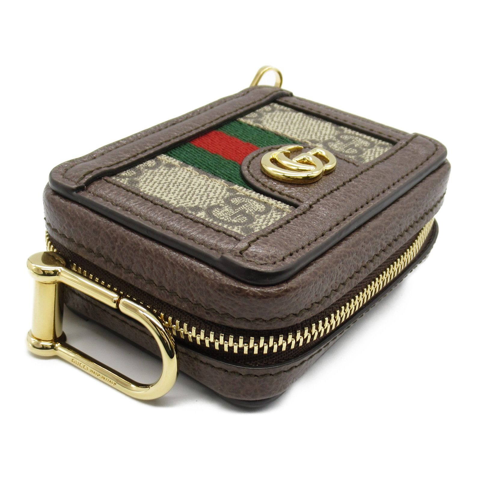 Gucci Gucci Gucci AirPods Case PVC Coated Canvas Leather Case Canvas Phonecase 699771 Size ONE SIZE - 3 Thumbnail